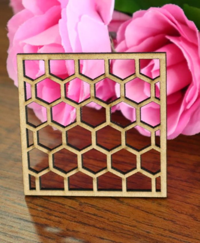 Laser Cut Hexagon Honeycomb Pattern CDR File