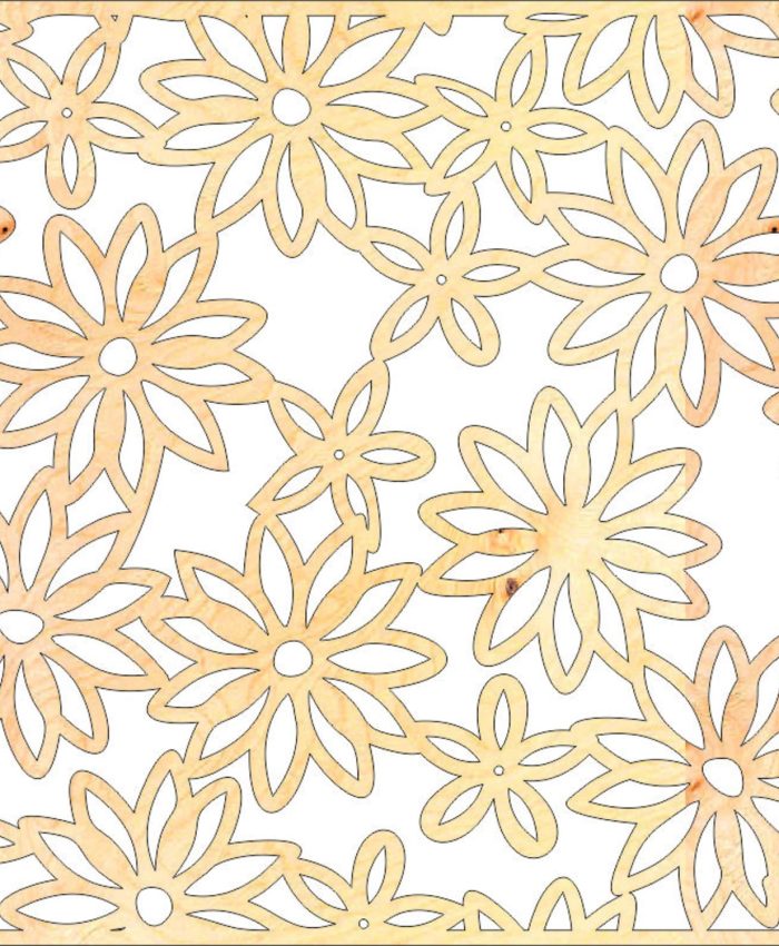 Laser Cut Floral Jali Design Pattern CDR File