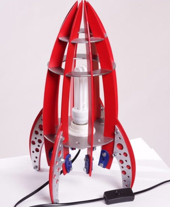 Modern Rocket Floor Lamp for laser cutting file free