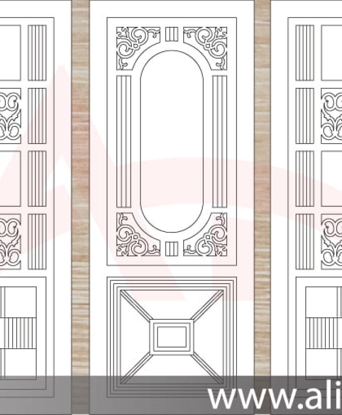 get a free Decorative Door Design Laser Cut