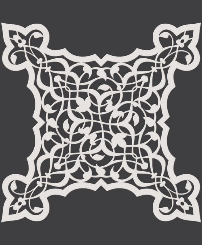 Laser Cut Interior Jali Design Pattern DXF File