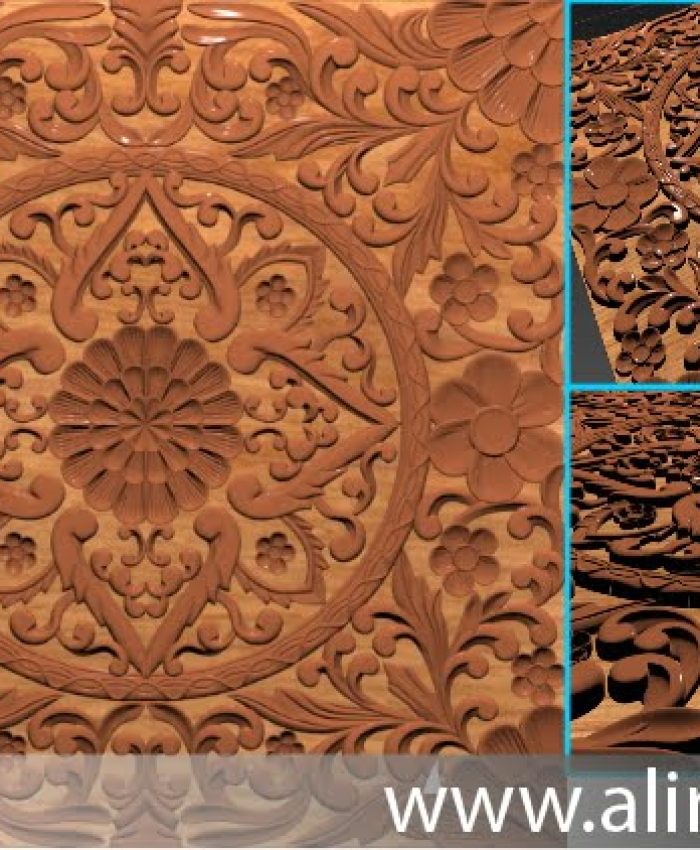 download a free main door wood carving STL file